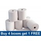 57 x 38mm FDMS Thermal Rolls Special Offer - buy 4 boxes get one free
