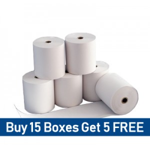 57 x 38mm Lloyds Cardnet Thermal Rolls Special Offer - buy 15 boxes get 5 free