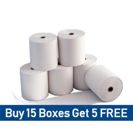 57 x 50mm Clover Thermal Rolls Special Offer - Buy 15 Get 5 Free